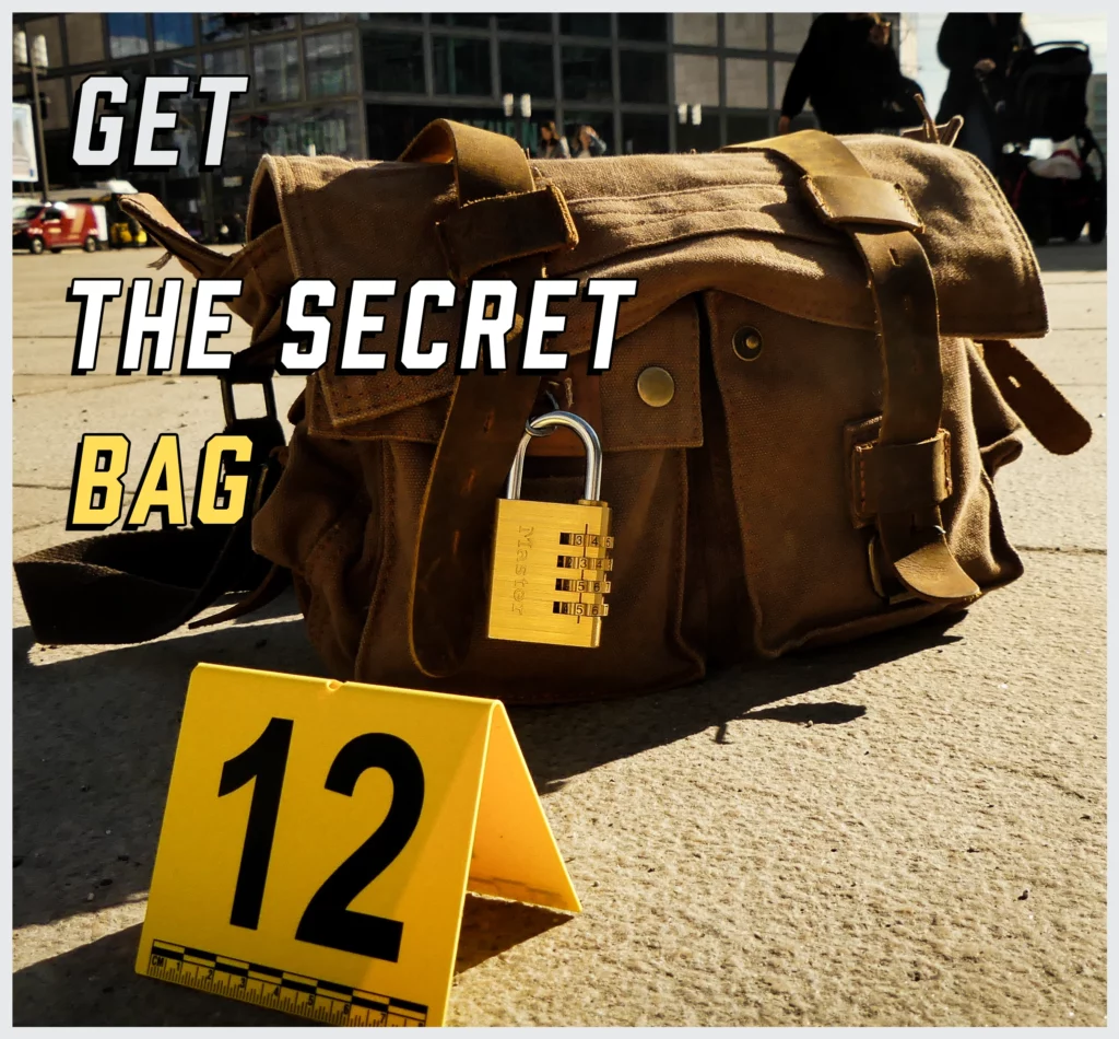 Secure the bag at the crime scene in Berlin with OUTscape escape game