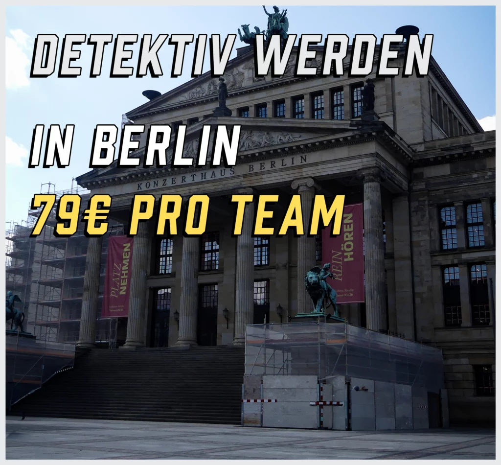 Detektiv werden in Berlin mit dem Outdoor Escape Game von OUTscape Berlin