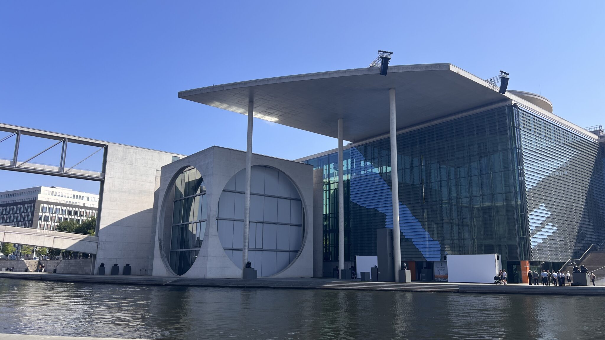arie-Elisabeth-Lüders-Haus with its circular windows in Berlin's government quarter