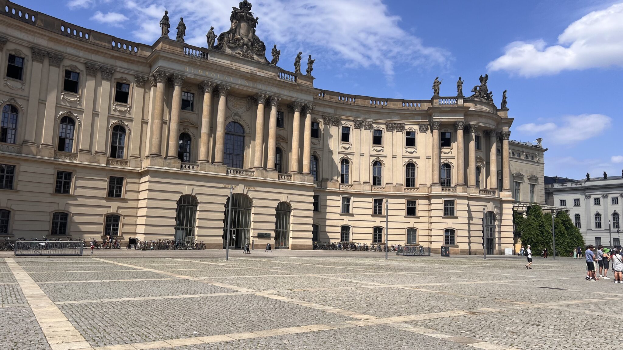 lte Bibliothek's curved baroque facade on Bebelplatz in Berlin
