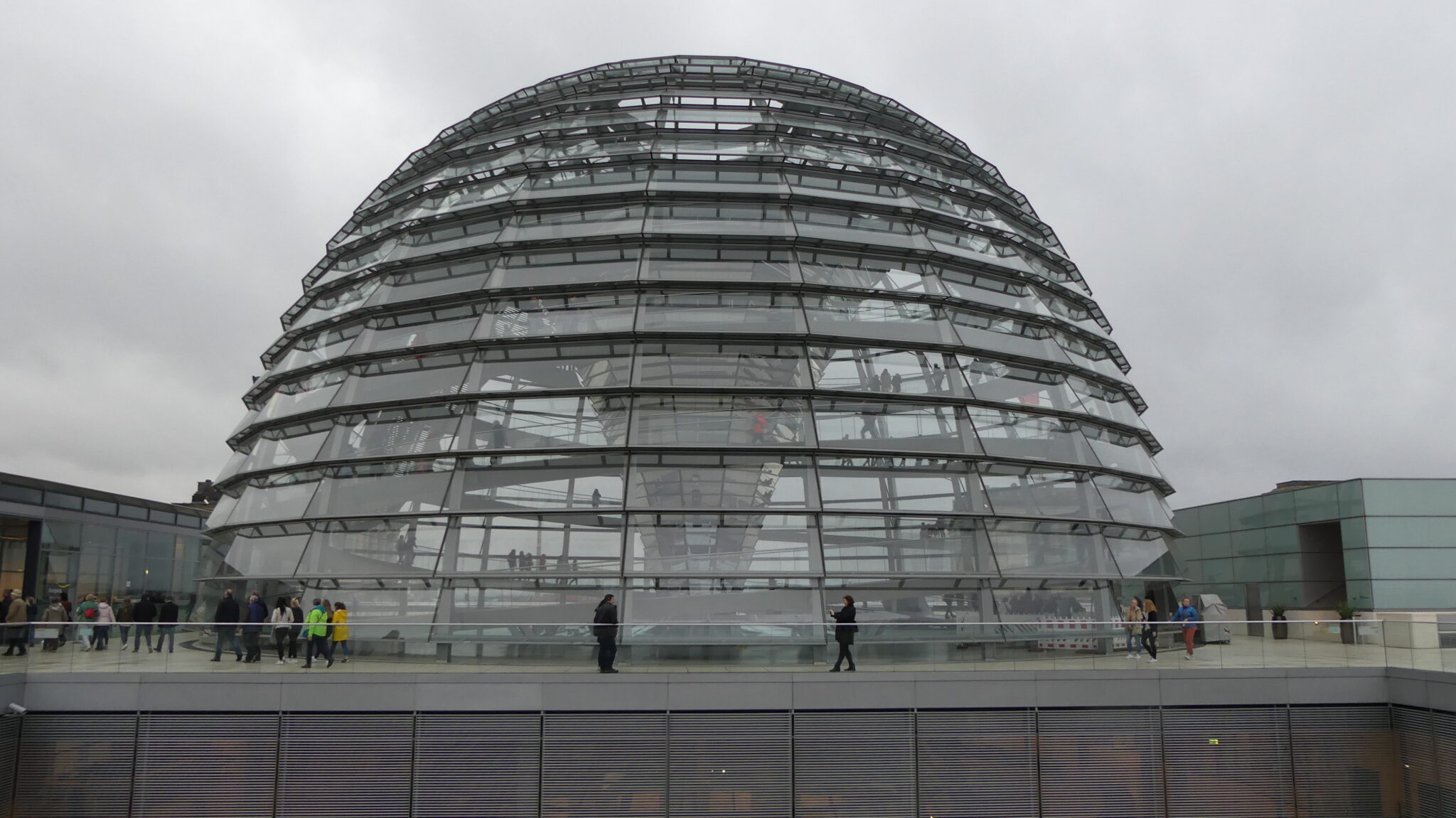 Reichstag dome in Berlin, glass architecture by Norman Foster